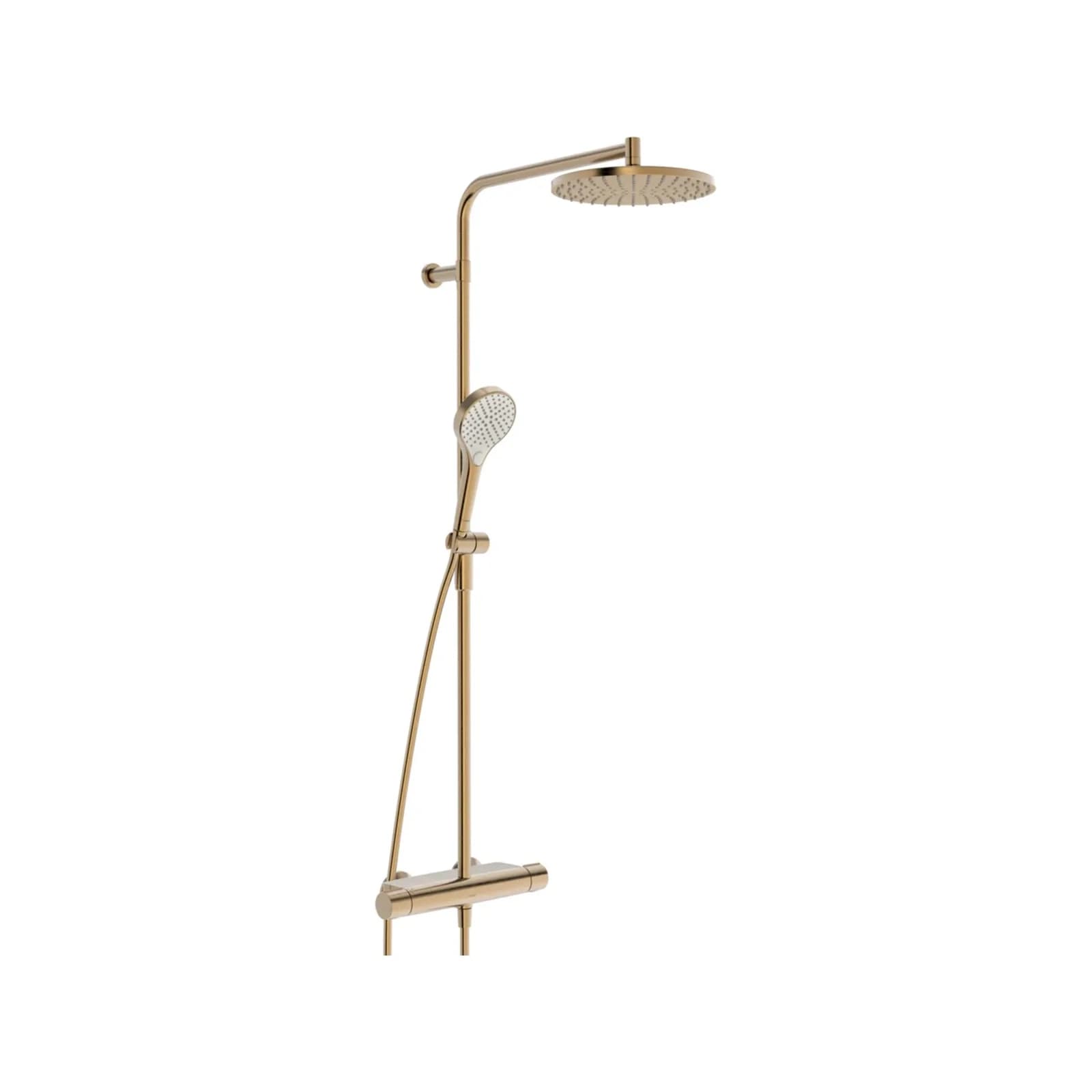 Hansa Duschsystem HANSAVIVA Regenbrause Thermostat Gebürstete Bronze