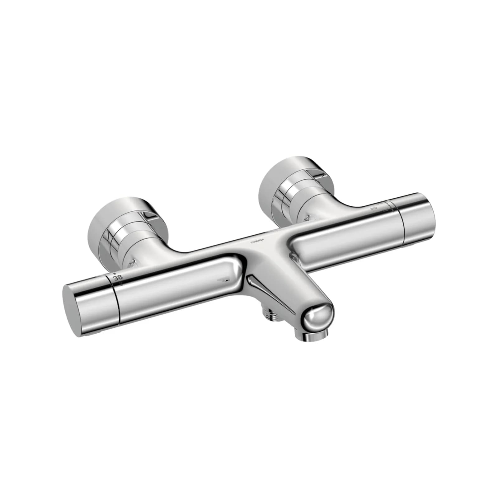 Hansa HANSAPRISMA Duscharmatur 58102301 Thermostat Wandmontage Chrom