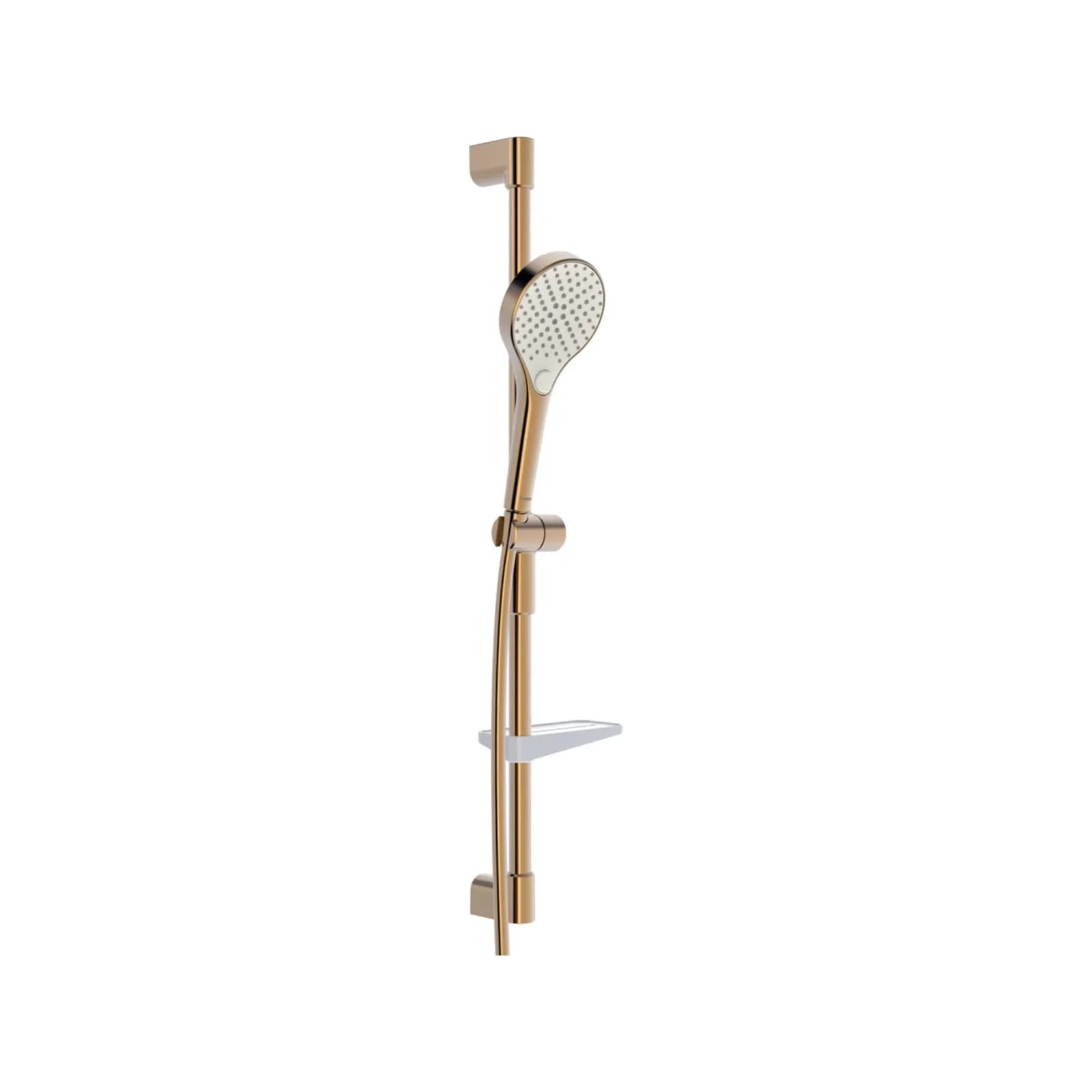 Hansa Duschsystem HANSAVIVA Wandstangen-Brause 125cm Bronze Gebürstet