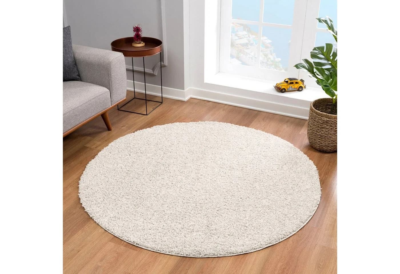 Sanat Hochflor-Teppich Loca Creme 200 cm Kunstfaser - Bild 5