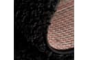 SANAT LOCA Hochflor-Teppich Schwarz Rund Shaggy Bild 1