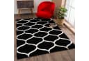 SANAT Hochflor-Teppich Madrid Schwarz Kunstfaser Bild 2