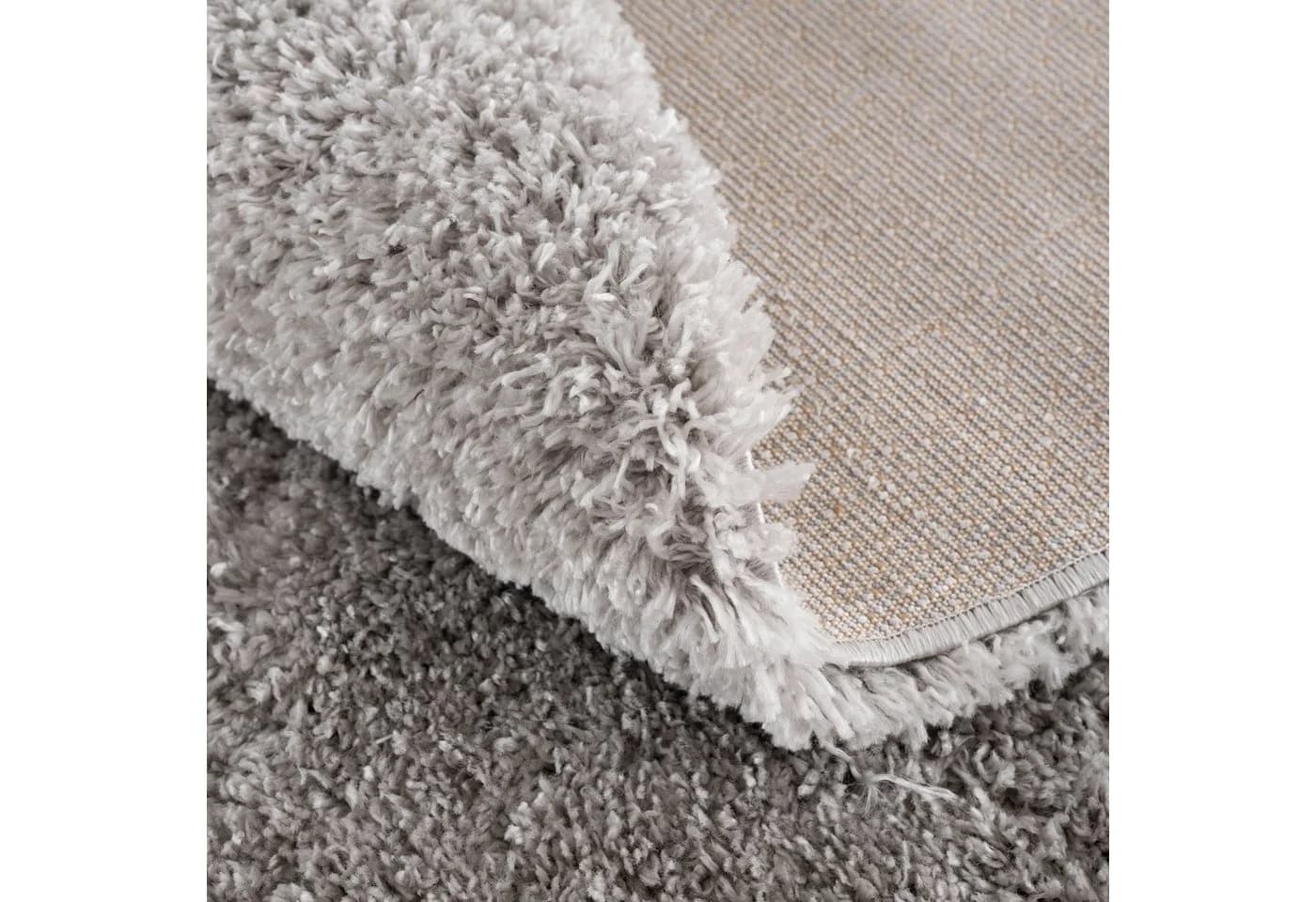 SANAT Teppich Porto Grau Hochflor Rund 120cm - Bild 3