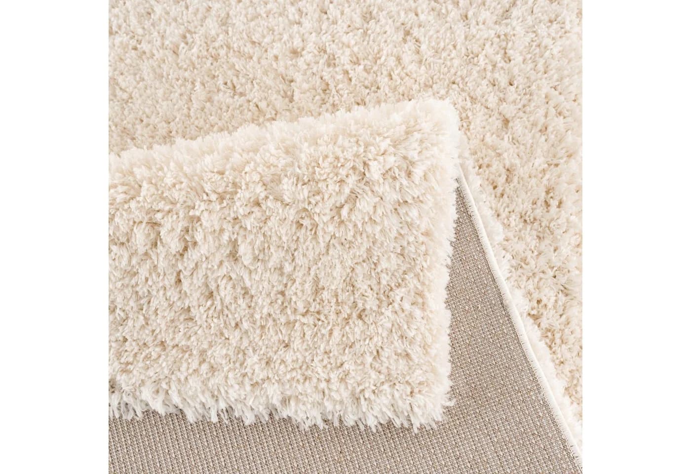 SANAT Porto Hochflor-Teppich Beige Creme Kunstfaser - Bild 3