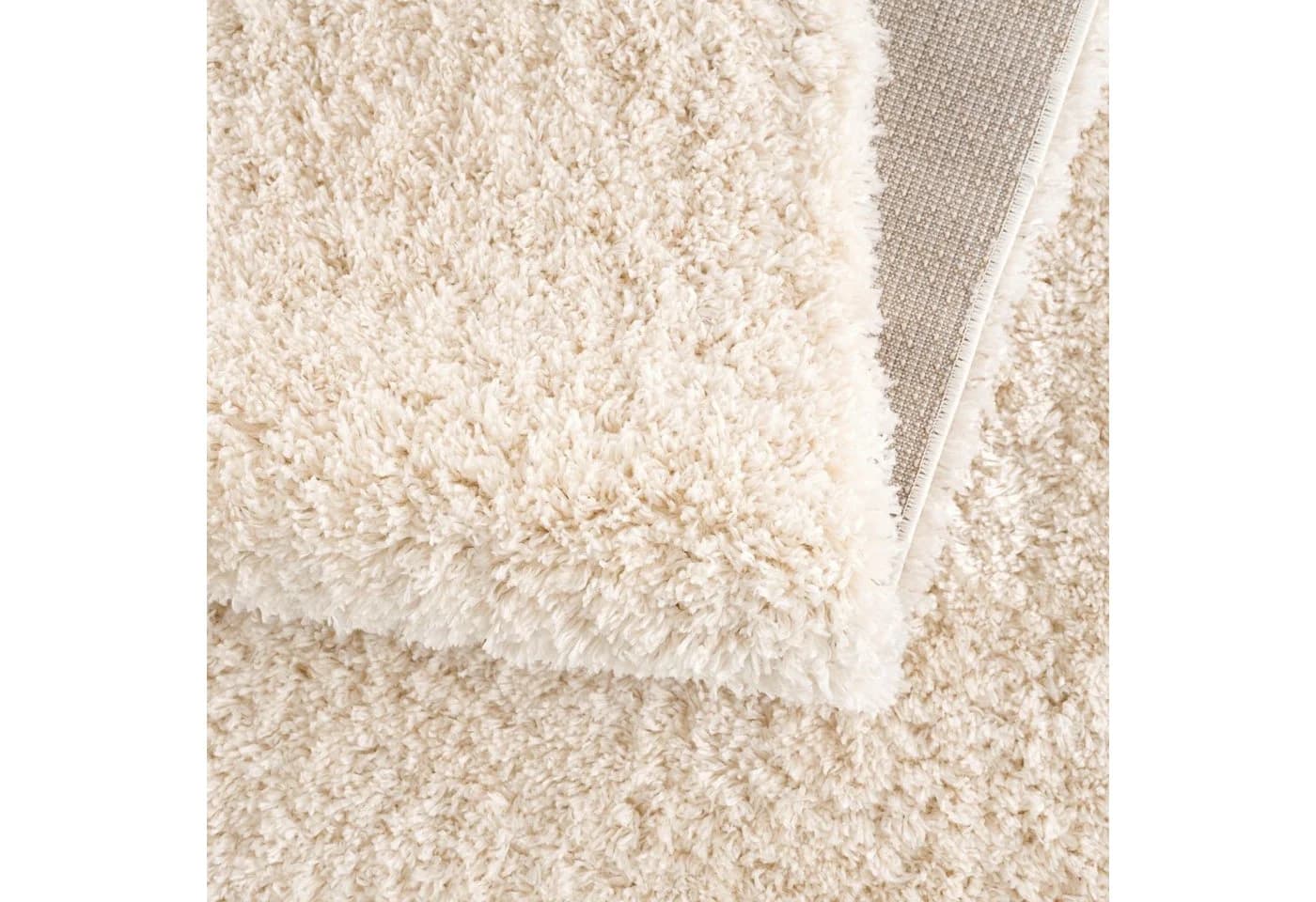 SANAT Porto Hochflor-Teppich Beige Creme Kunstfaser - Bild 4