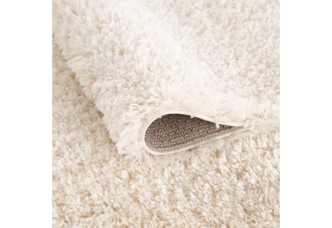 SANAT Porto Hochflor-Teppich Beige Creme Kunstfaser - Bild 5