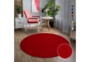 Teppich SANAT Uni Rot 120cm Kurzflor Bild 2