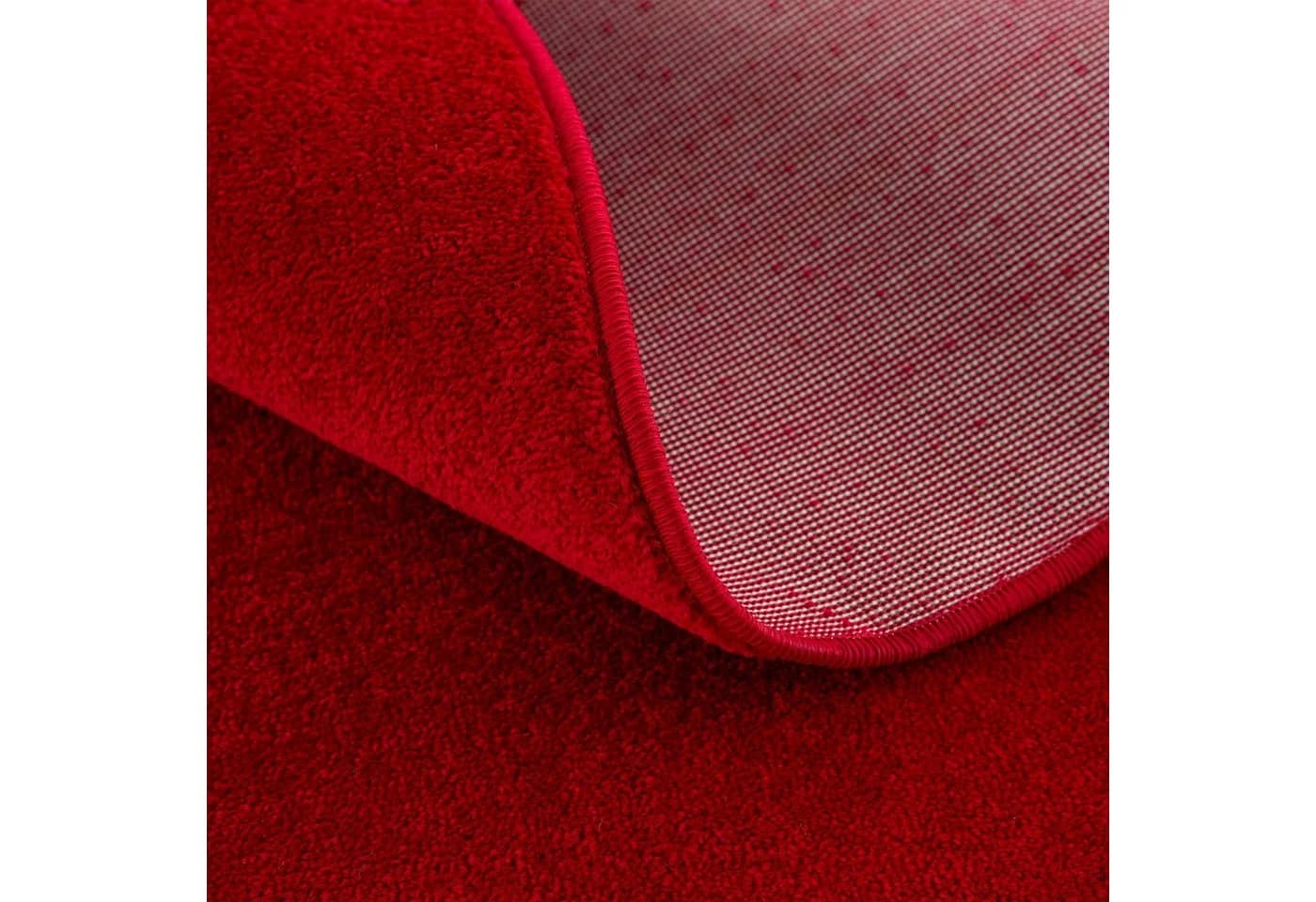 Teppich SANAT Uni Rot 120cm Kurzflor - Bild 3