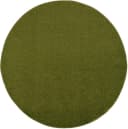 Teppich SANAT Uni Grün Rund 120cm Kurzflor Bild 1