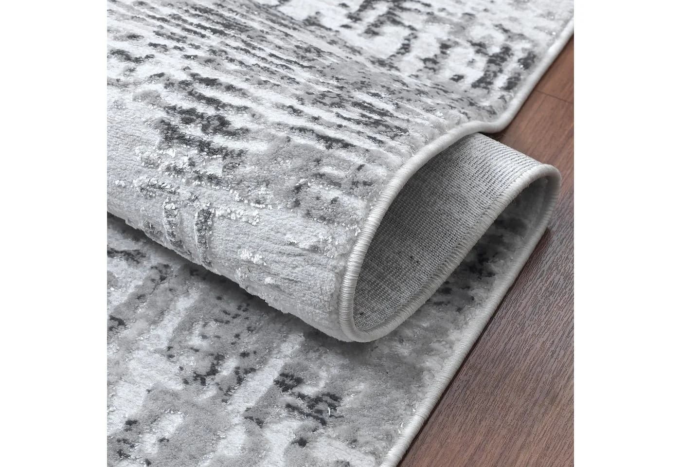SANAT Harmony 3215 Teppich Läufer Hellgrau Modern Vintage