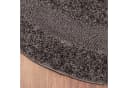 SANAT Luxus 3500 Hochflor-Teppich Grau Rund Bild 4