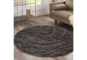 SANAT Hochflor-Teppich Luxus 3503 Grau Rund Bild 2