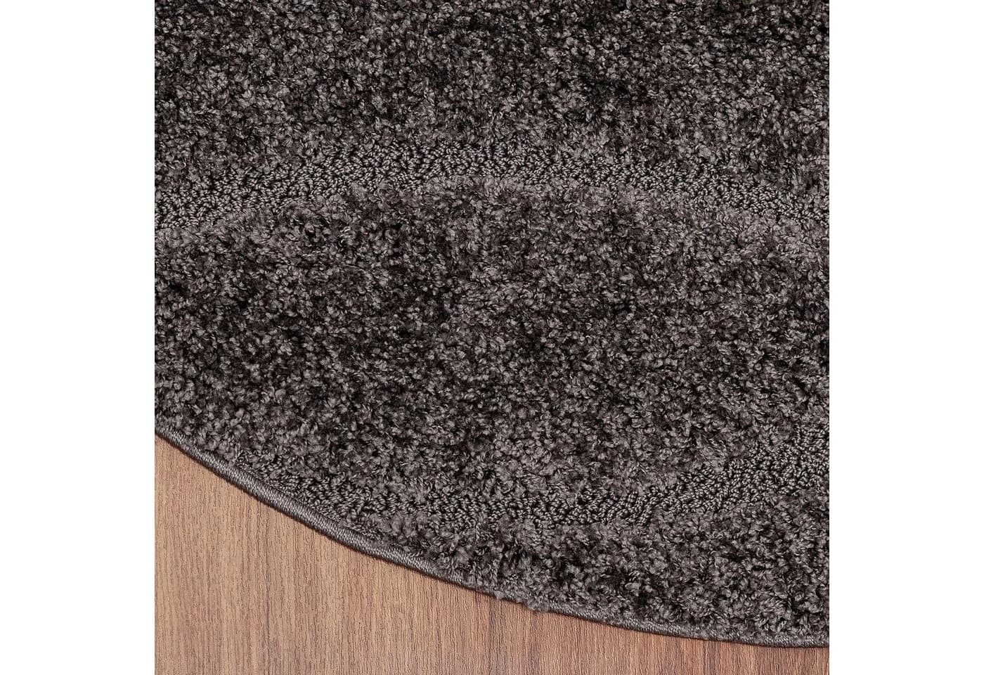 SANAT Hochflor-Teppich Luxus 3503 Grau Rund - Bild 4