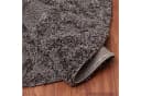 SANAT Luxus Teppich Grau Rund Hochflor 120cm Bild 1