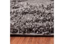 SANAT Luxus Teppich Grau Rund Hochflor 120cm Bild 3