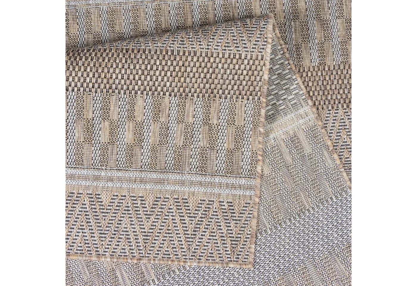 SANAT Teppich Melissa 8003 Braun In- und Outdoor geeignet