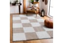 SANAT Hochflor-Teppich Milano Beige Gestreift Fußbodenheizung Bild 2