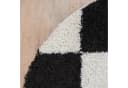 SANAT Hochflor-Teppich Milano 1250 Schwarz Rund Bild 4