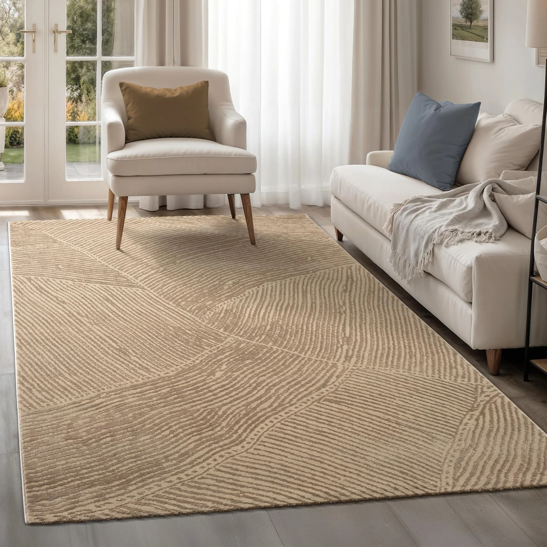 SANAT Teppich Hera 3401 Braun Modern Kurzflor