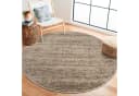 Teppich SANAT Oslo Beige Rund 150cm Retro Kurzflor Bild 2