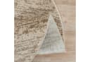 Teppich SANAT Oslo Beige Rund 150cm Retro Kurzflor Bild 3