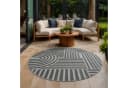 Teppich SANAT Berlin Grau Rund 200cm In- und Outdoor Bild 2
