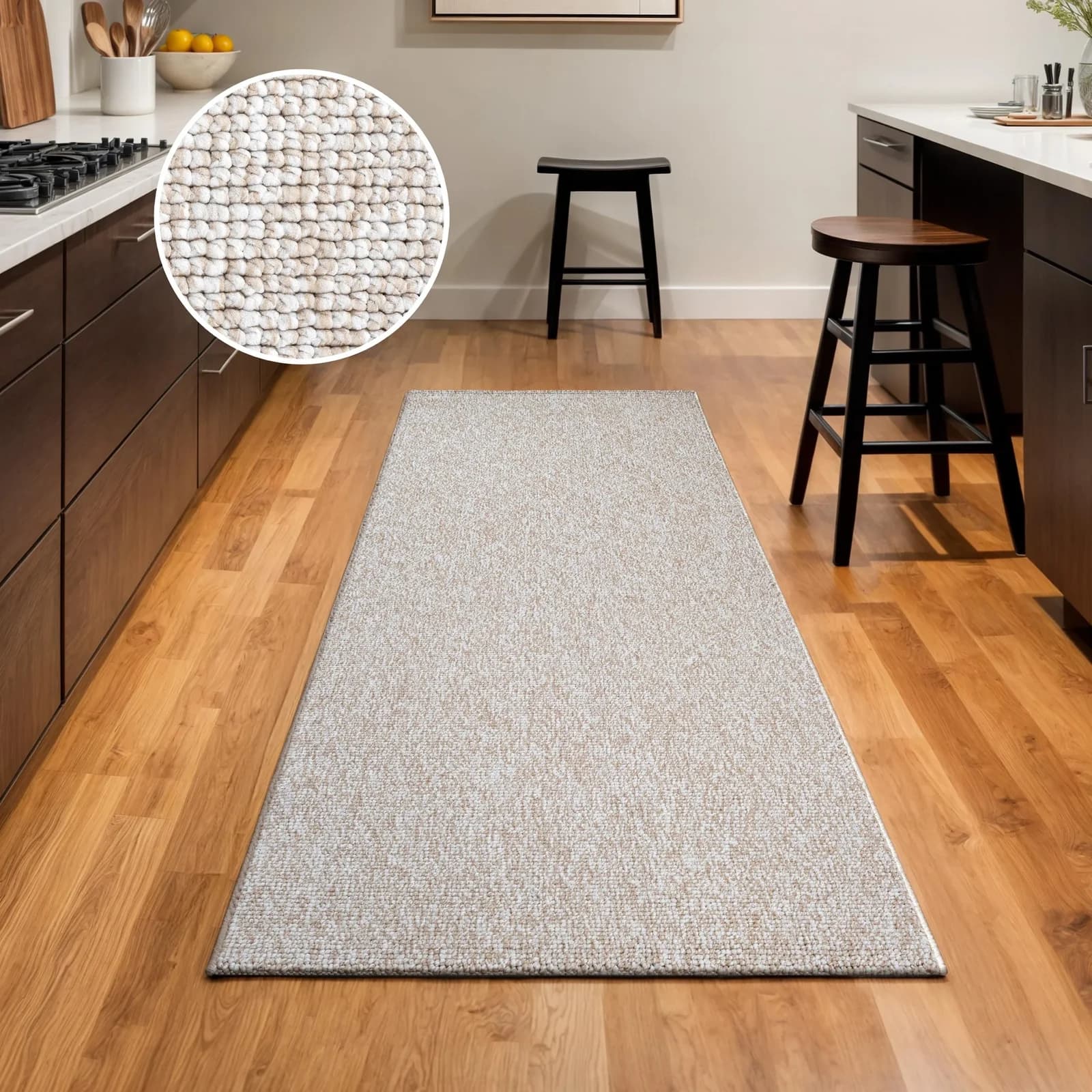 Teppich SANAT Lora Plus Beige Kurzflor Uni
