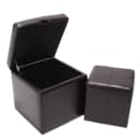 MCW 2er Set Hocker Carrara Braun Leder Kunstleder Bild 2