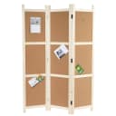 Paravent MCW-G52 Raumteiler Sichtschutz Pinnwand Kork Braun Bild 1