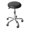 MCW Arbeitshocker MCW-E47 Schwarz mit Rollen Kunstleder Bild 1