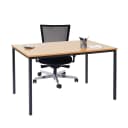 MCW Schreibtisch Petrila 120x80cm MDF Buche-Optik Bild 1