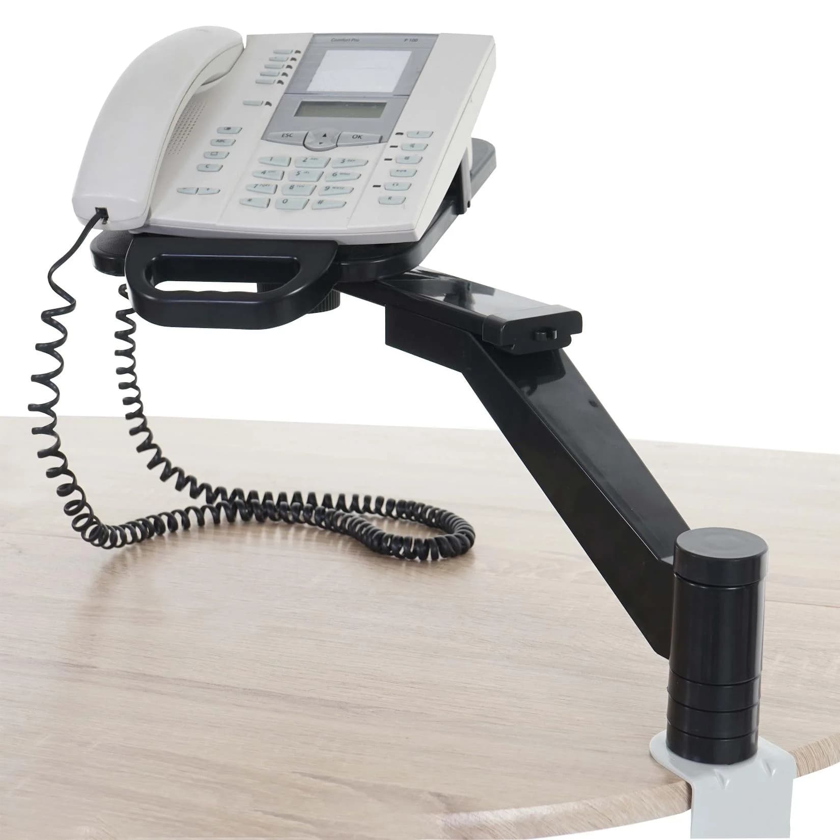 MCW Telefonarm H555 Schwarz Tischhalterung Schwenkarm