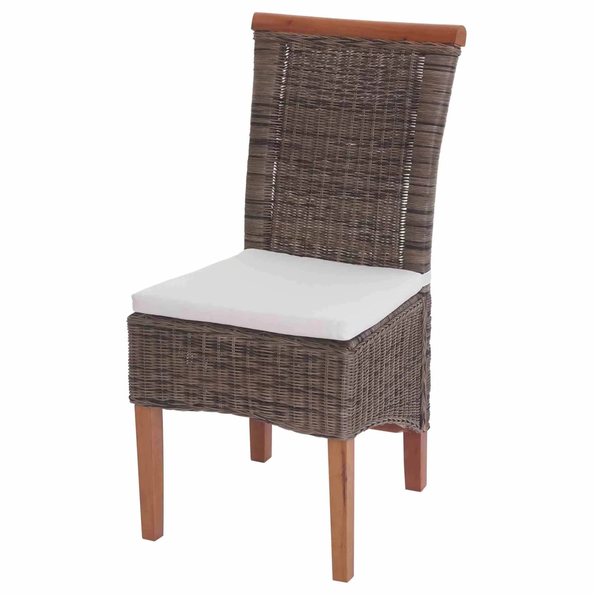 MCW 2er-Set Esszimmerstuhl Sinio Rattan mit Sitzkissen - Bild 2