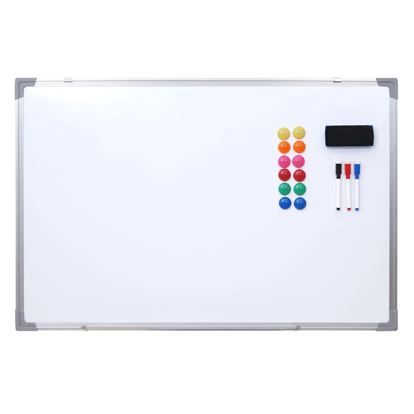 Whiteboard MCW-C84 Magnettafel Memoboard Pinnwand inkl. Zubehör 90x60cm
