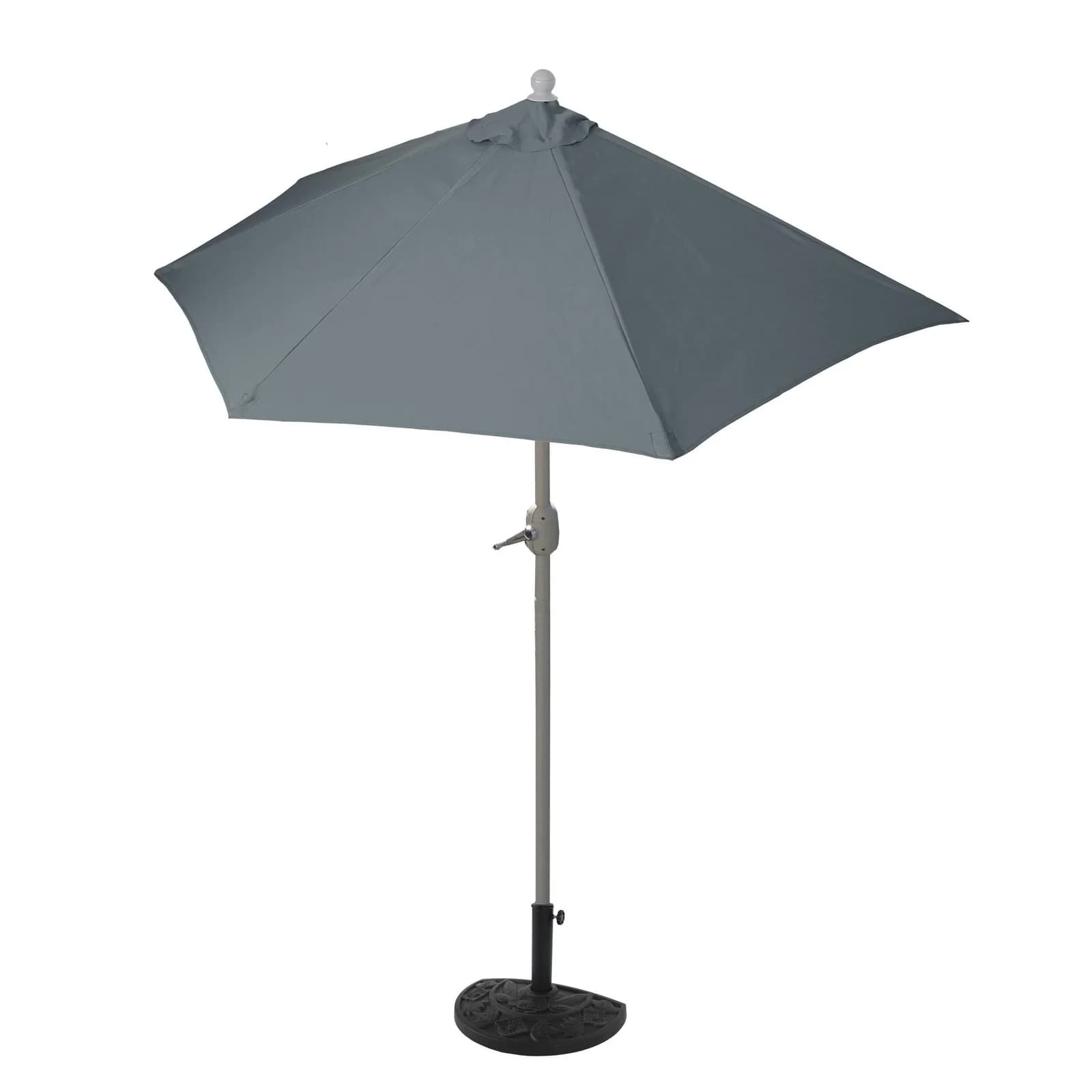 MCW Sonnenschirm halbrund Lorca Anthrazit UV 50+ Balkonschirm - Bild 2