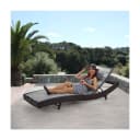 MCW Sonnenliege Phoenix Poly-Rattan Braun-Grau Höhenverstellbar Bild 1