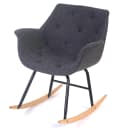 MCW Schaukelstuhl Vaasa T820 Schwingsessel Relaxsessel Textil Grau Bild 1
