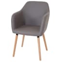 MCW Esszimmerstuhl Vaasa T381 Retro 50er Jahre Kunstleder Grau Bild 2