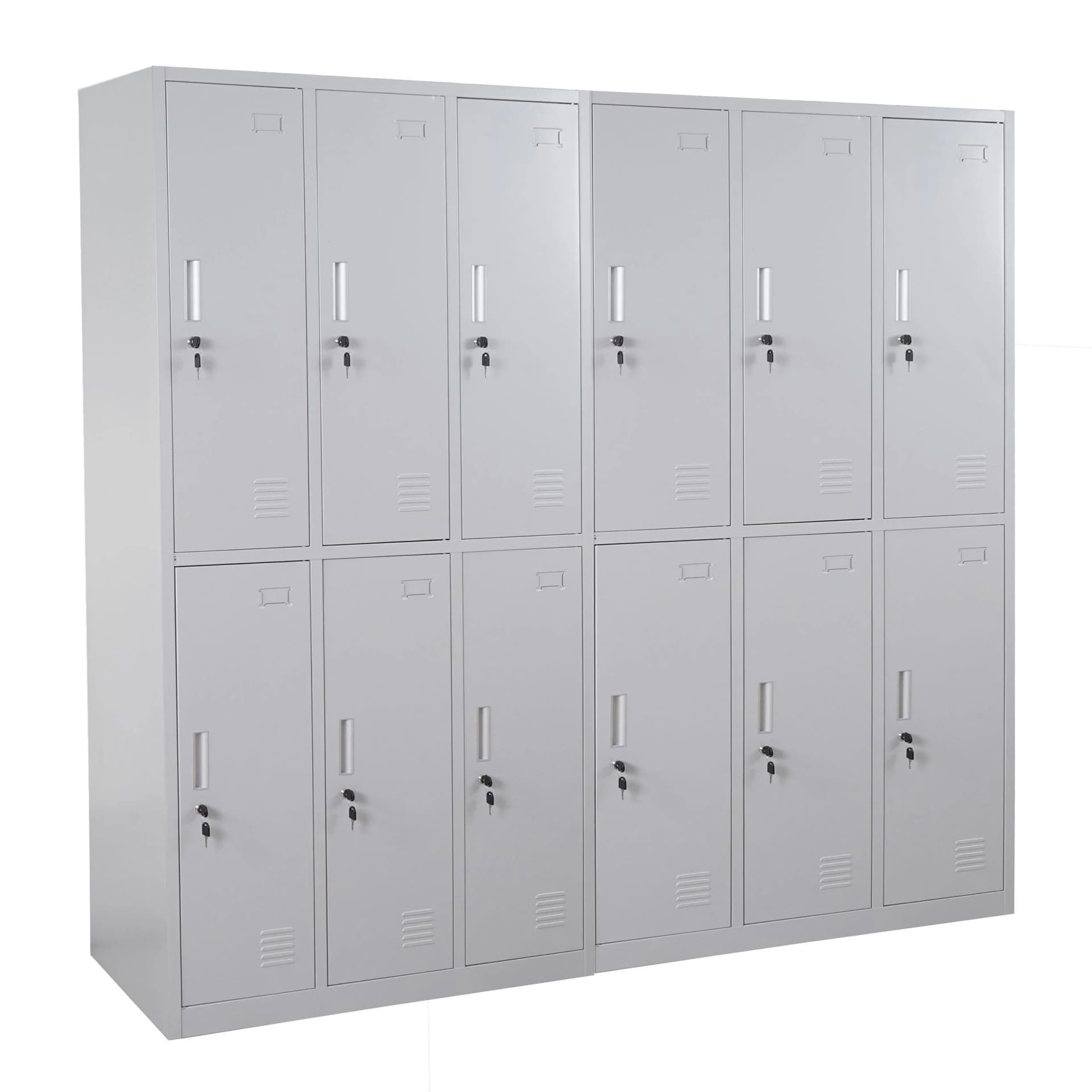 MCW Schließfach Preston T829 Metall 12 Fächer Grau - Bild 2