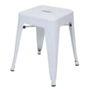 MCW Hocker MCW-A73 Metallhocker Weiß Industriedesign Stapelbar Bild 2