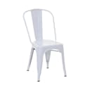 MCW Bistrostuhl MCW-A73 Weiß Stapelbar Metall Industriedesign Bild 1