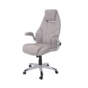 Bürostuhl MCW-A65 Chefsessel Drehstuhl Kunstleder taupe-grau MVG-zertifiziert Bild 1