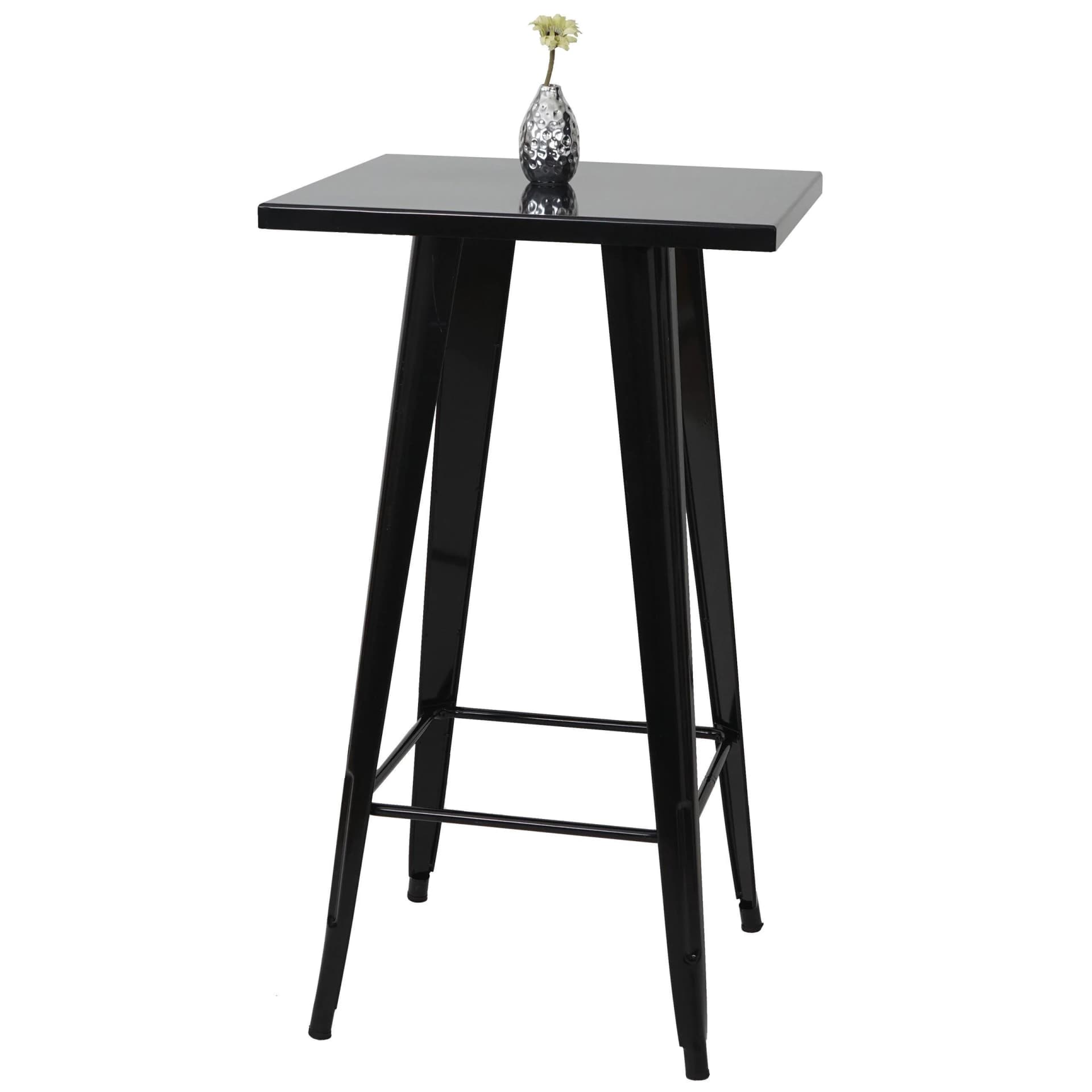 MCW Stehtisch MCW-A73 Schwarz Metall Industriedesign - Bild 2