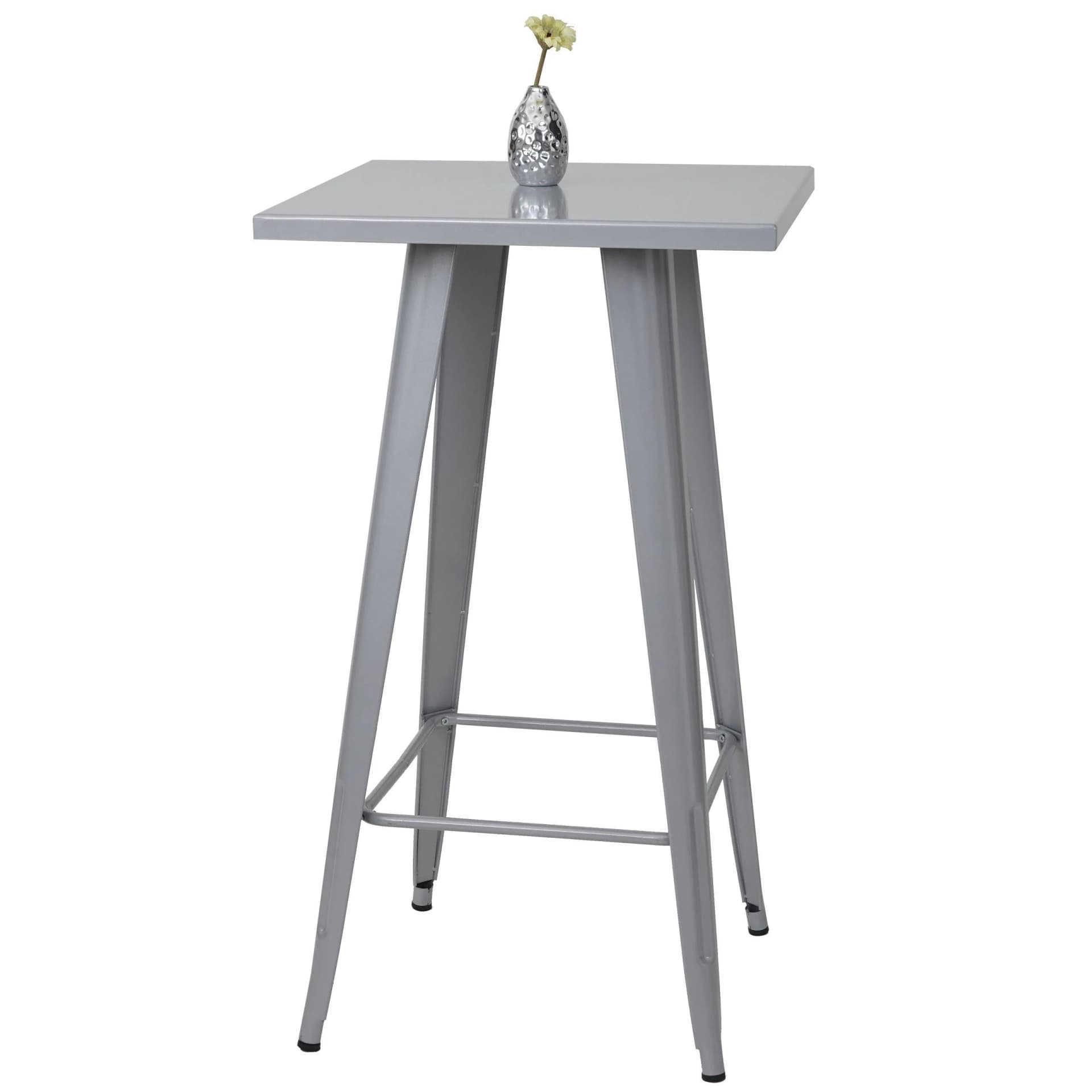 MCW Stehtisch MCW-A73 Silber Metall Industriedesign - Bild 2