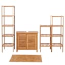 MCW Badezimmerset MCW-B18 Komplett Badmöbel Badset Badschrank Bambus Bild 2