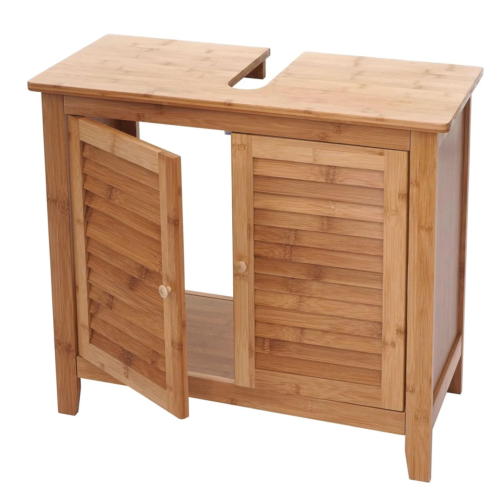 Waschbeckenunterschrank MCW-B18 Bambus Badezimmer - Bild 2