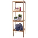 Badregal MCW-B18 Bambus Badezimmer Badschrank Standregal Bild 1