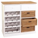MCW Weinregal Kommode mit Schubladen für 12 Flaschen Landhaus Bild 2