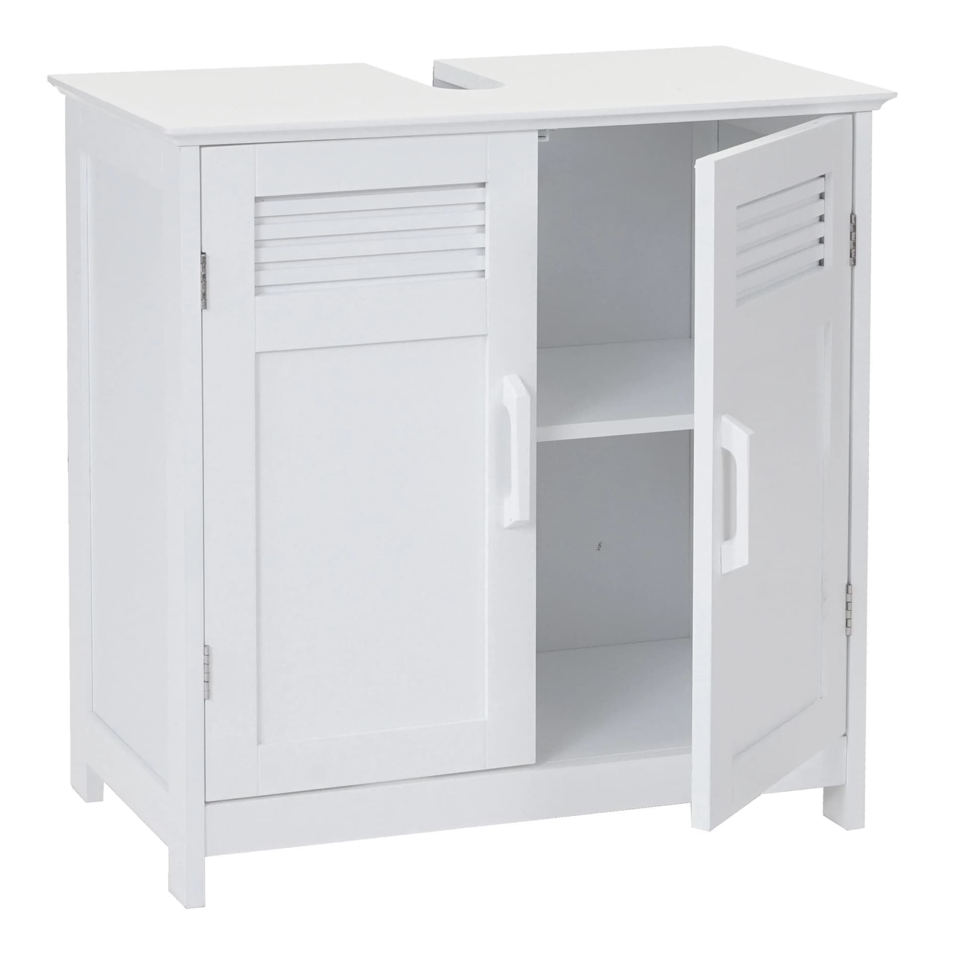 MCW Waschbeckenunterschrank Weiß 60x60x30cm - Bild 2