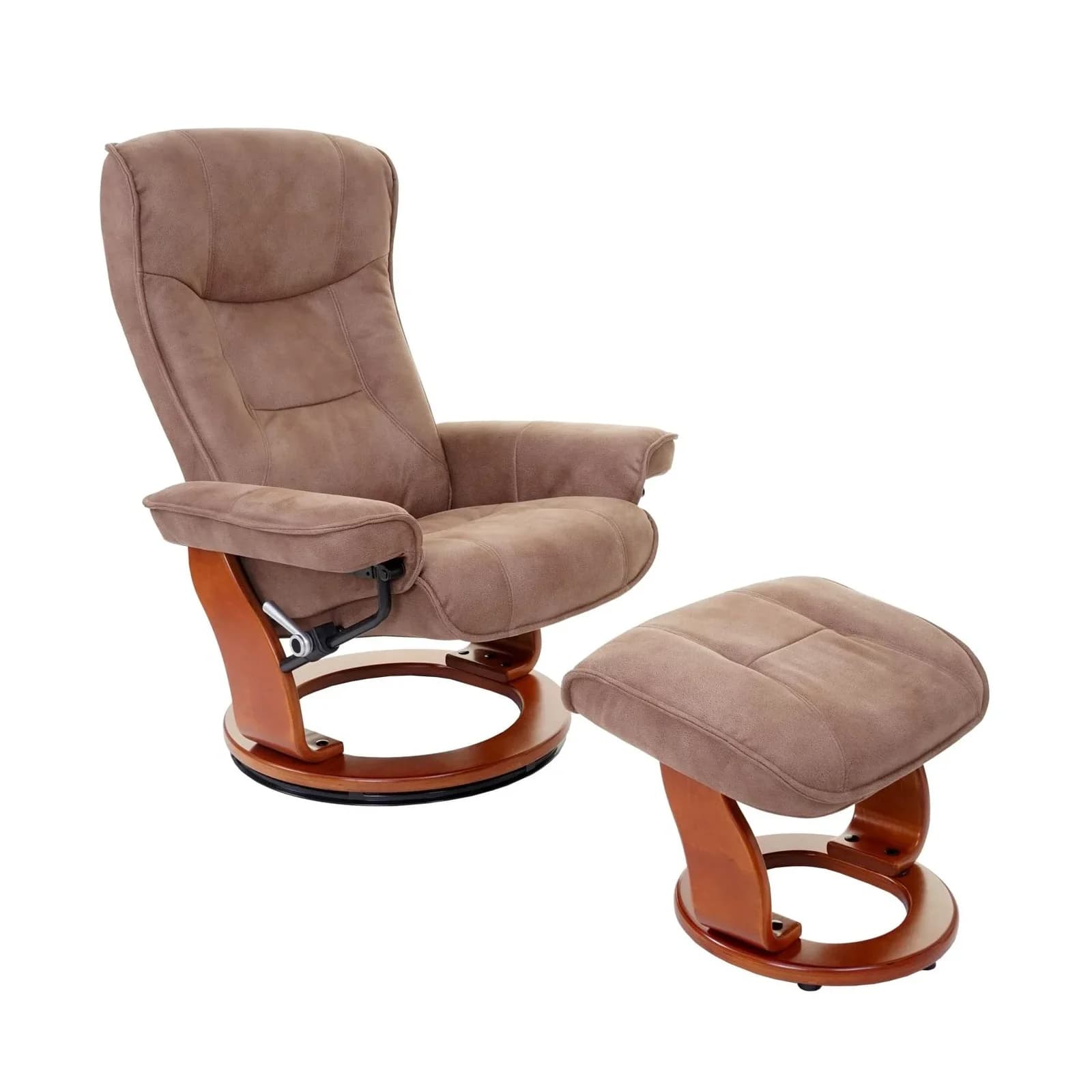 MCA Relaxsessel Halifax Fernsehsessel Stoff/Textil 130kg belastbar Antikbraun Honigfarben